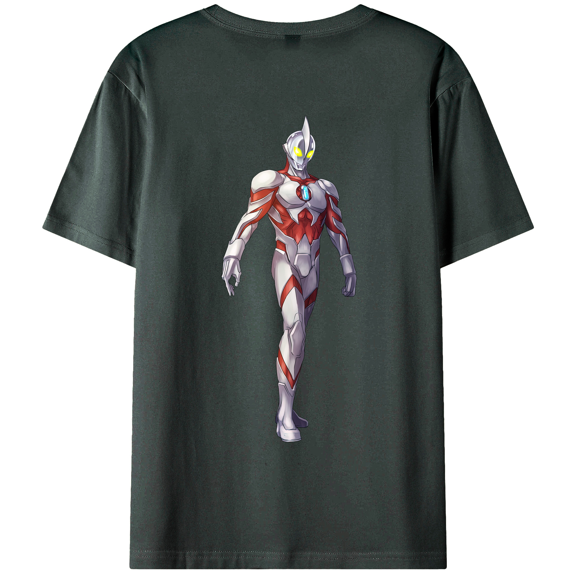 （画像用） ウルトラマン Ultraman 綿100％ メンズ半袖Tシャツ（バックプリント） 通気性